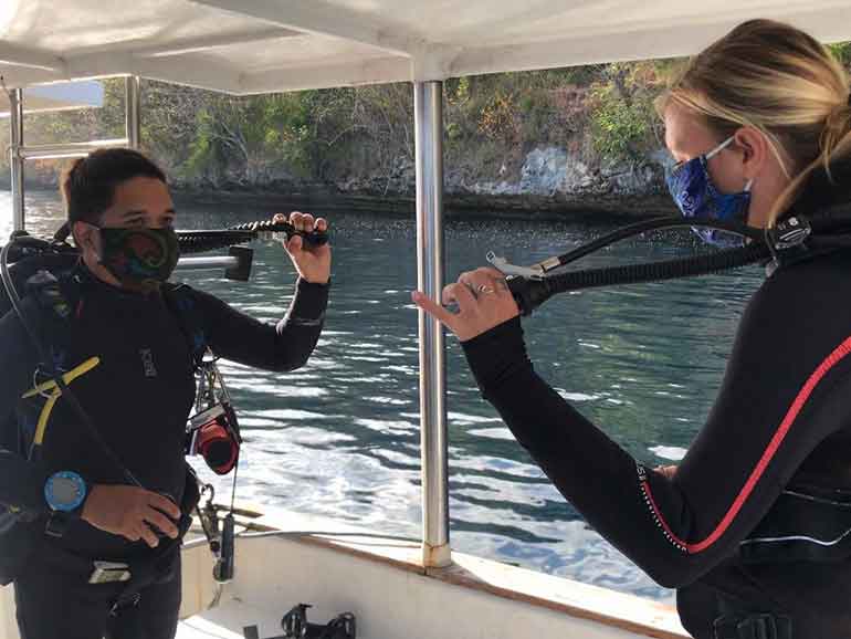 individual diver buddy check