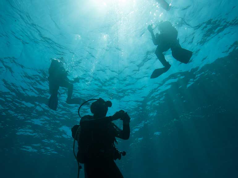 diver safety stop