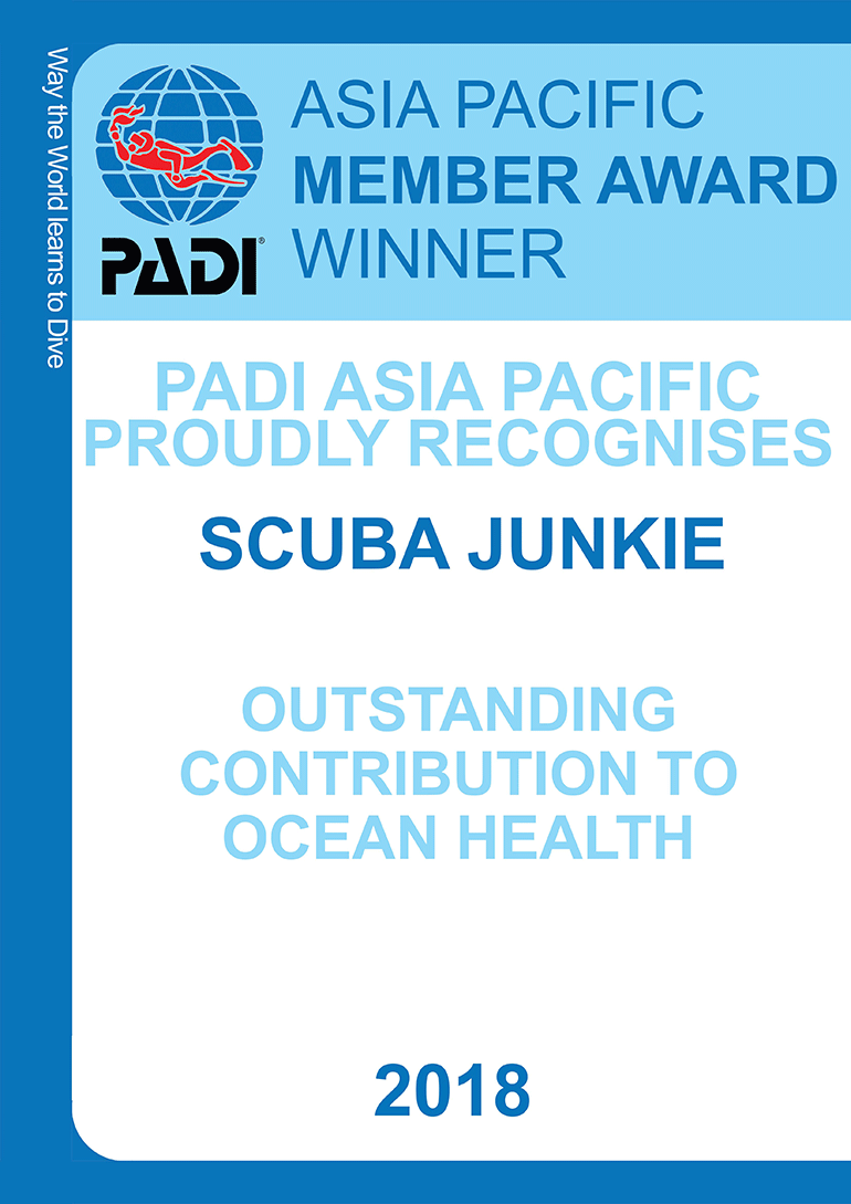 padi award dive centre