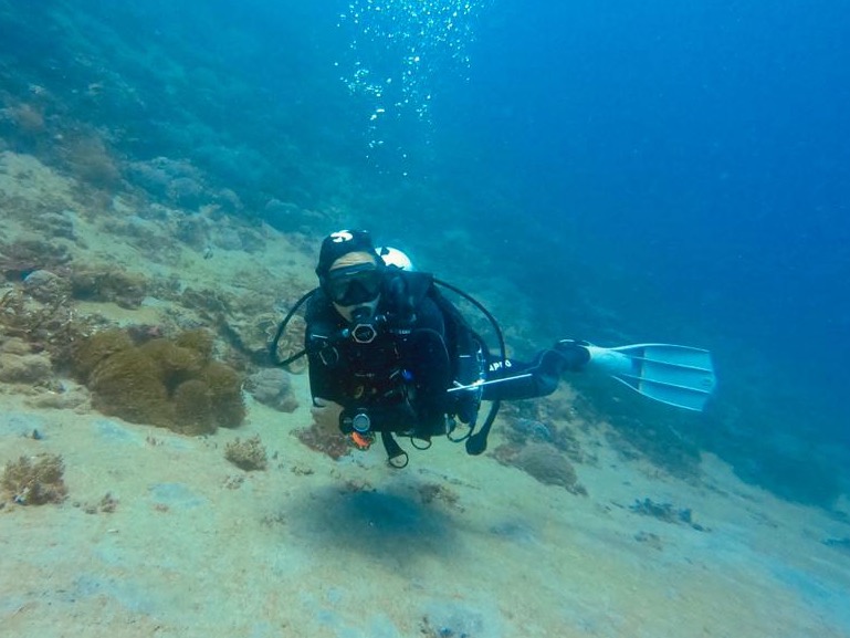 frog kick when diving crystal bay