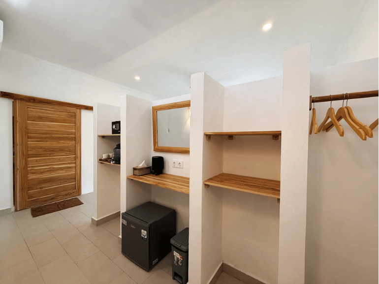 Scuba Junkie Penida Dive Resort Superior Room Storage